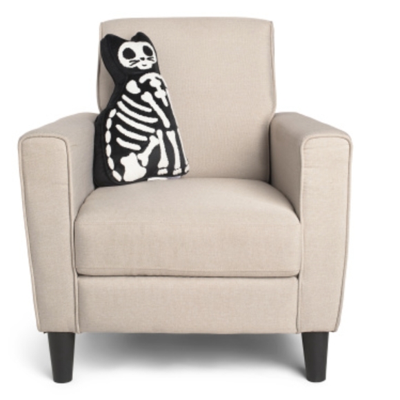 🆕 Skeleton Cat Pillow 🖤 Storehouse - Picture 3 of 3